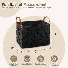 boldmonkey felt basket protects furniture and floors during use