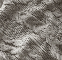 Boll & Branch organic cotton baby blanket close-up fiber highlights toxin-free threads for safe sleep