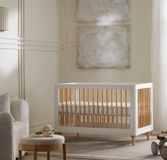 Boll & Branch Organic Cotton crib sheet with toxin-free, GOTS-dyed fibers.