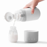 BOLOLO Portable Milk Warmer Pro on the go with travel bottle use.