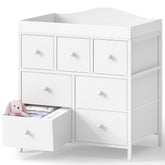 BOLUO changing table top photo showing wide area for diaper changes