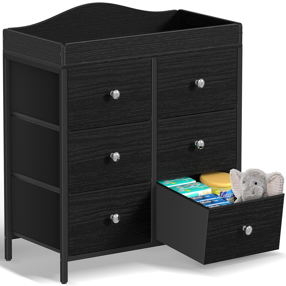 BOLUO changing-table-top offers ample space for easy diaper changes.