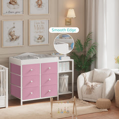 BOLUO changing top dimensions highlighting ample diaper-change space.
