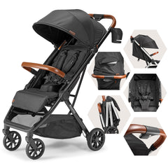 Bombi Bebee V2 fold quick: easy one-handed collapse for on-the-go parents.