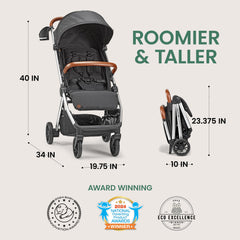 Bombi BeBee V2 one-hand fold demonstrated for on-the-go parents