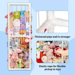 BomSaluka elastic side ropes keep plush toys secure during pickup.