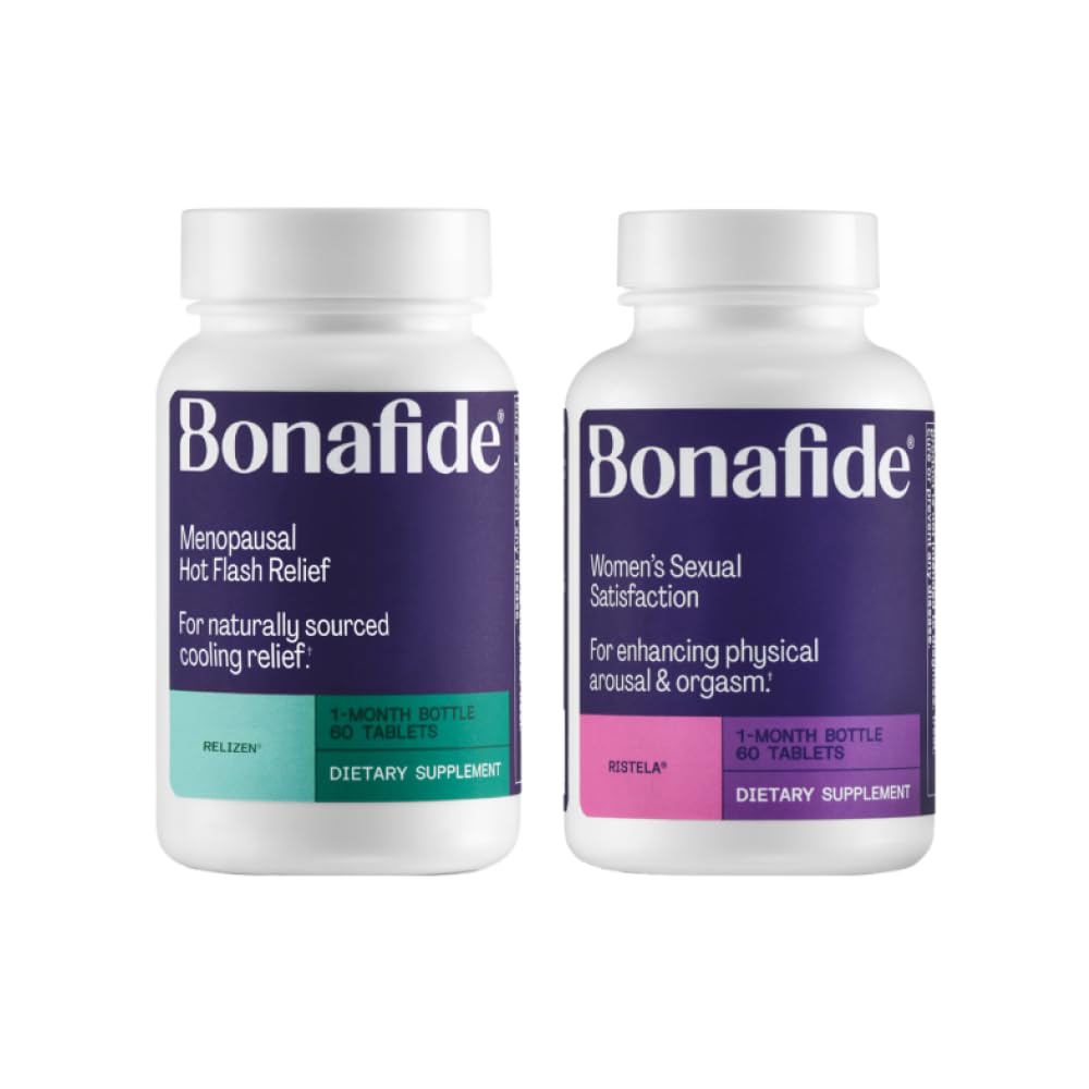 Bonafide Relizen hot-flash relief bottle supports daily comfort.