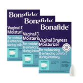 Bonafide Revaree bottle and packaging shown for convenient vaginal moisturization.