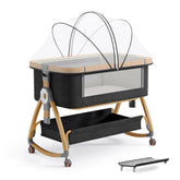 Bonbay baby bassinet bedside sleeper beside bed for easy nighttime soothing