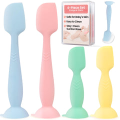 Bonison upgraded 4-pack spatulas full-size for quick, clean diaper cream application.