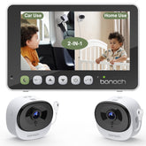 bonoch 2-in-1 car camera view for on-the-go baby monitoring.