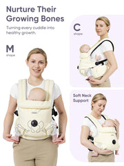 bonoch carrier suitable from newborn to toddler with weight range 10-44 lbs