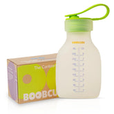 BOOBCUBE breastmilk canteen connects to pumps for direct collection, reducing transfers.
