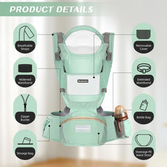 Boobezeen breathable cotton mesh fabric keeps baby cool and comfortable