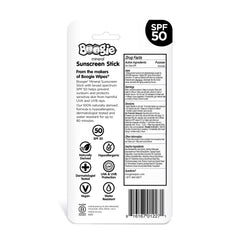Boogie Block sunscreen stick application shows quick, mess-free coverage.