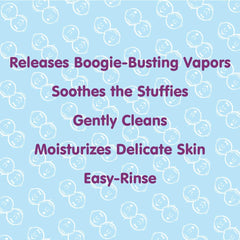 Close-up of Boogie label showing natural essential oils and fragrance.