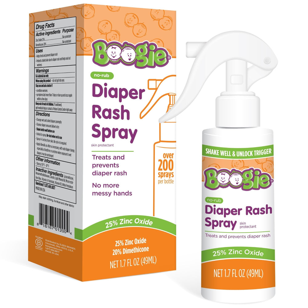 Boogie Diaper Rash Cream Spray for quick diaper rash care