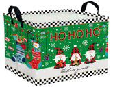 Boohit Christmas gifts basket with collapsible design for easy storage.