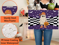 BOOHIT spooky decor bin doubles as a candy basket for parties