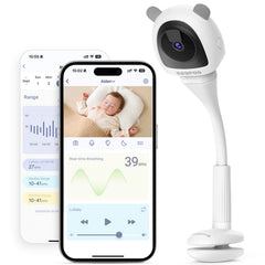 BOOPOO 2K Baby Monitor Camera provides crisp video for clear crib monitoring and reassurance