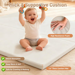 Bootuu non-slip backing – secure grip on hard floors.