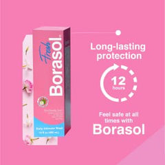 BORASOL Fresh pump dispense for convenient daily use.