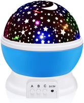Borelor Star Night Light projects a dreamy moon and stars across walls for kids.