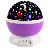 Borelor Star Night Light purple front view provides soft ambient lighting for kids.