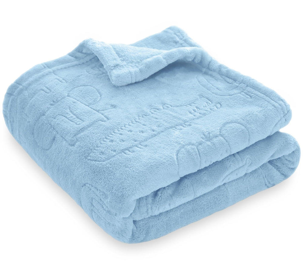 BORITAR fluffy-fabric baby blanket for gentle warmth.