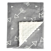 BORITAR baby blanket in soft minky, 30x40, cozy for delicate baby skin