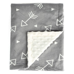 BORITAR baby blanket in soft minky, 30x40, cozy for delicate baby skin