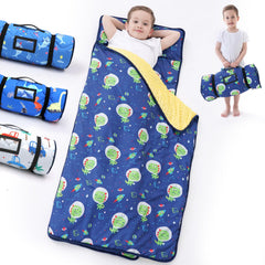 BORPRES nap mat with dinosaurs and removable pillow for toddlers' naptime