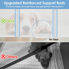 Borthmiu retractable gate with improved spring for smooth retraction