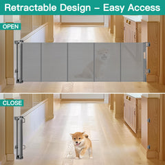 Borthmiu short gate with durable scratch-resistant mesh