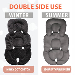 Boryokun head and neck support keeps newborns properly aligned in car seats.