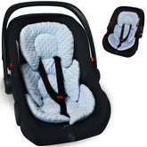 Boryokun infant car seat insert front view with cozy two-sided design