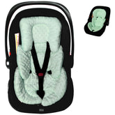 Boryokun infant car seat insert full-support cushions head and body for newborn comfort.