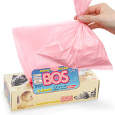 BOS Amazing Odor Sealing Bags pink box keep diaper disposal odor-free.