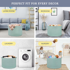 BOSROTY extra large basket in living room as decorative storage