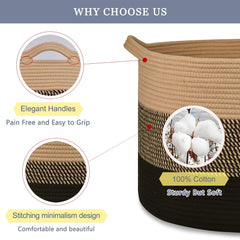 BOSROTY toy storage basket bin encourages tidy playrooms and quick cleanups.
