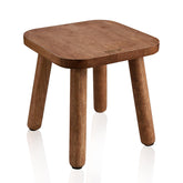 BOTOP small wooden step stool side view highlighting compact design for versatile everyday use.