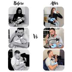 BOTTLESBUDDY secure bottle holder keeps bottles steady during feeding.
