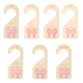 BOXOB 7pcs baby closet dividers organize newborn to 24 months by size.