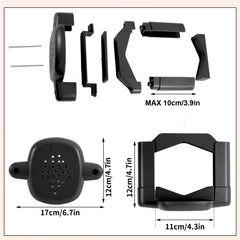 Boxob banister adapter installed on stair post showing tool-free setup.