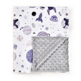 Boyoung baby blanket soft Minky double-layer for cozy warmth