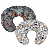 Boyoung stretchy nursing pillow cover in forest and bee pattern, soft fabric ideal for comfortable nursing.