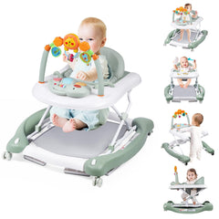 Boyro Baby 5-in-1 walker side view showing stable chassis for growing babies