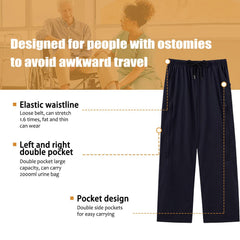 BOYUDZLTD catheter pants feature adjustable waist for secure, comfortable fit.