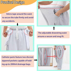 BOYUDZLTD catheter pants use breathable fabric for day-long comfort.