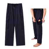 BOYUDZLTD nephrostomy bag pants with discreet dual zippers for privacy and comfort.